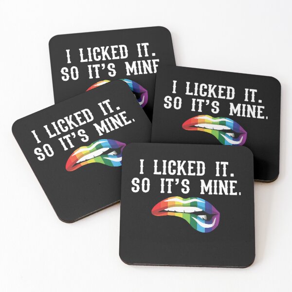 Item preview, I-Licked-it-so-It's-Mine-LGBT-Pride-Parade designed and sold by BuddeQuartz.