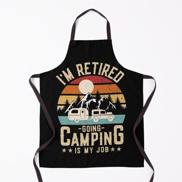 Item preview, Vintage Caravan Trailer I'm Retired Going Camping is my Job designed and sold by ohmier.