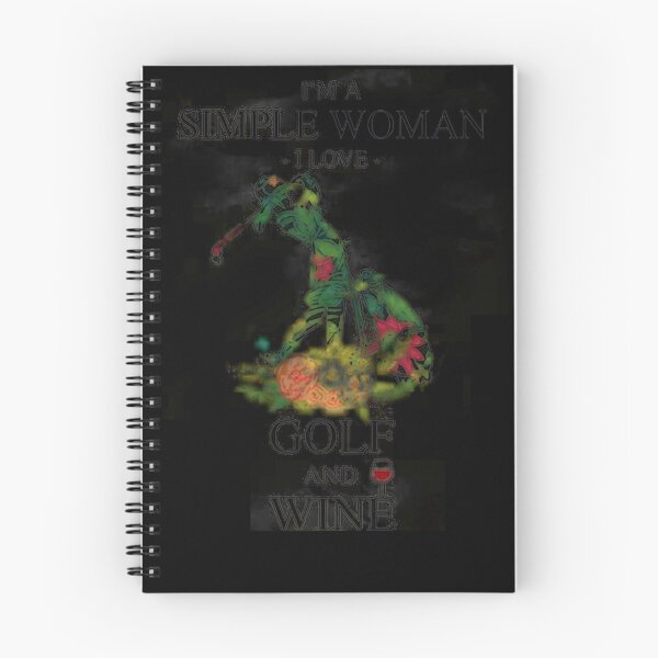 Item preview, I'm A Simple Woman I Love Golf and Wine Tshirt designed and sold by BreidinOdelia.