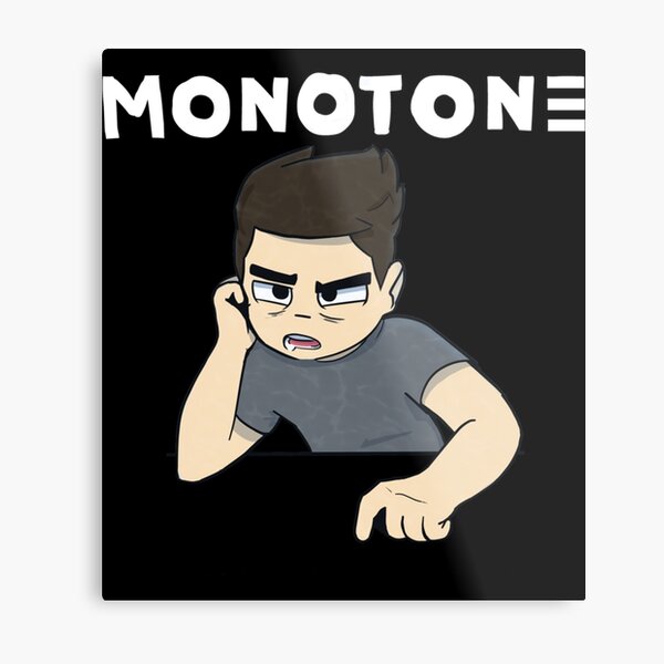 Monotone T-Shirt Pullover Hoodie Metal Print