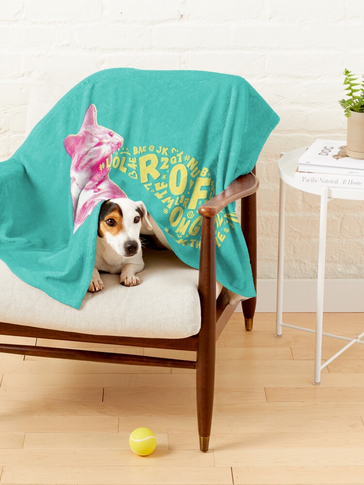 Pet Blanket, Word Vomit Cat designed and sold by wildwomen