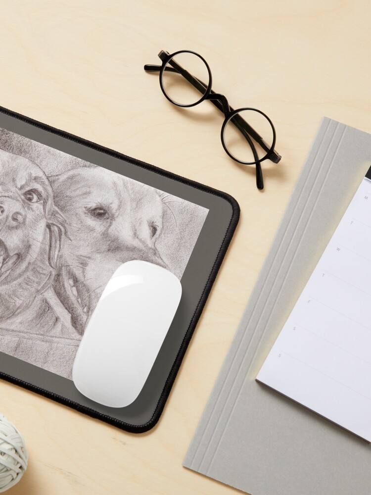 Thumbnail 3 of 5, Mouse Pad, Eager Best Friends designed and sold by Audra Lemke.