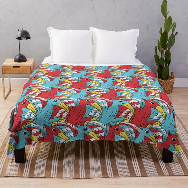 Artikelvorschau, Rotes und blaues Vogel-Tessellationsmuster entworfen und verkauft von mrhighsky.