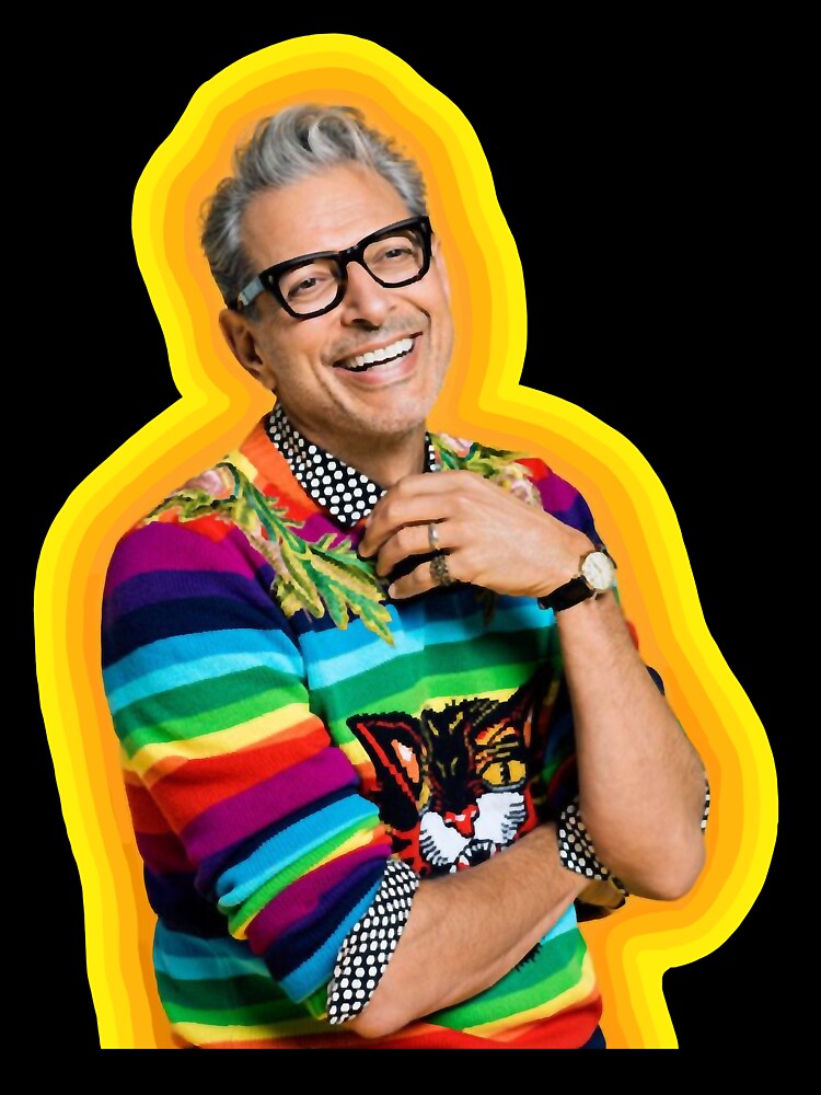 Jeff goldblum rainbow on sale sweater