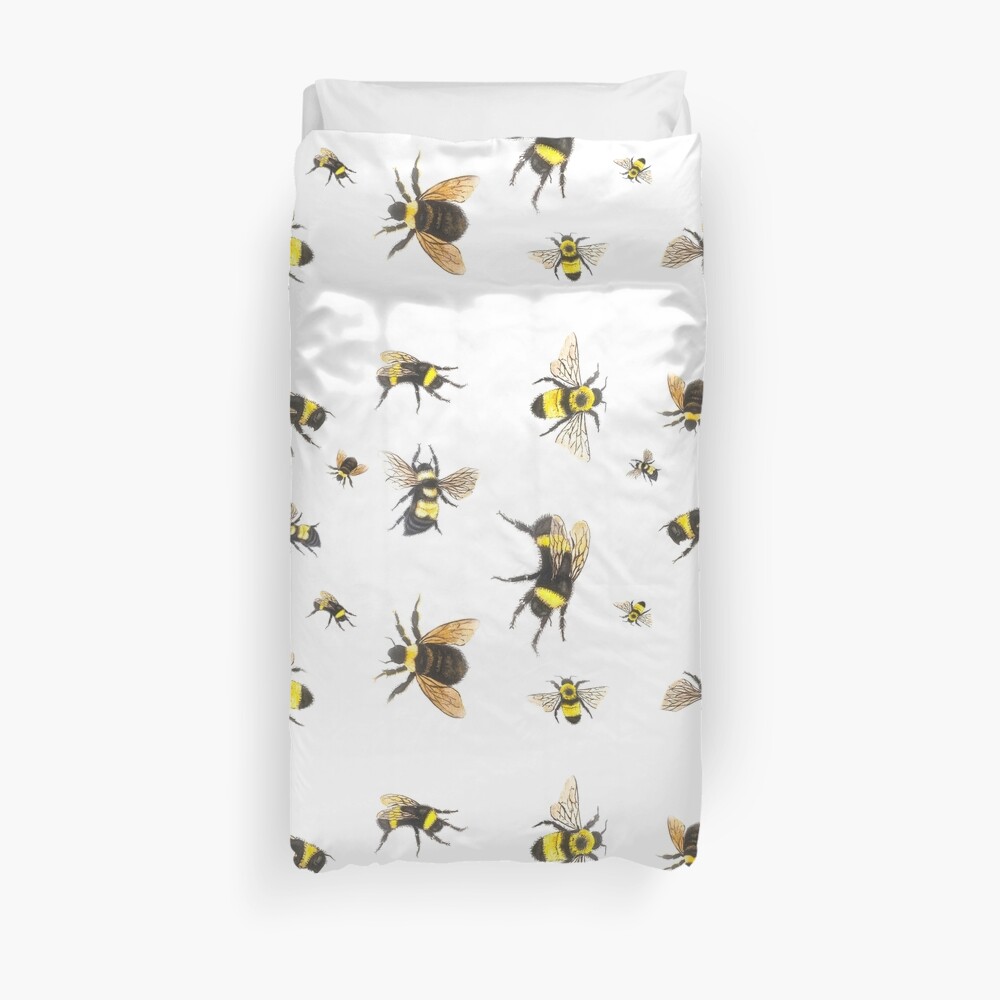 "Bumble Bees" Duvet Cover by lmocimages Redbubble