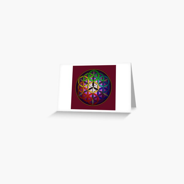 flower of life (spectral) Greeting Card