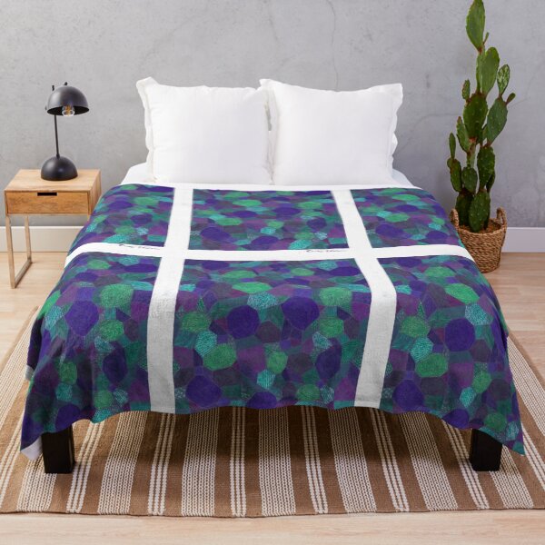 Artikelvorschau, Geometrische Zusammenfassung: Aqua Purple entworfen und verkauft von Caseymakesart.