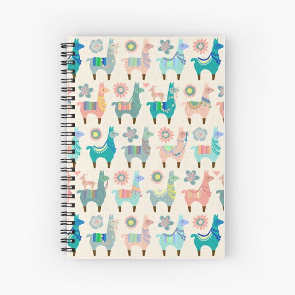 Llama Fun Spiral Notebook