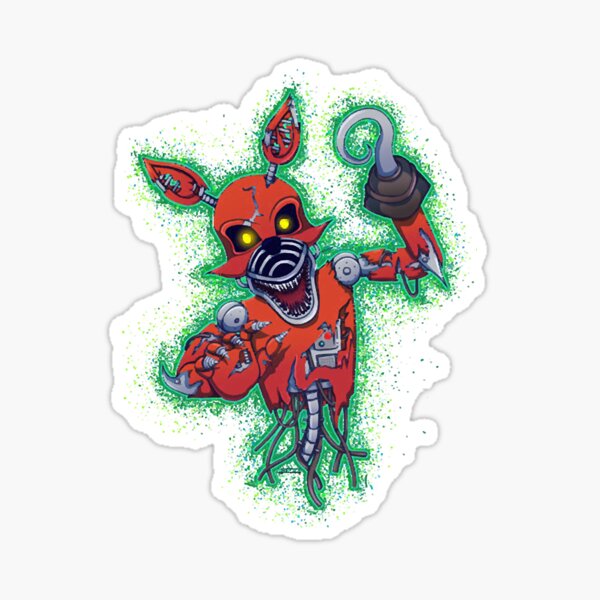 FNAF Foxy Sticker Sticker for Sale by NebulaDunes