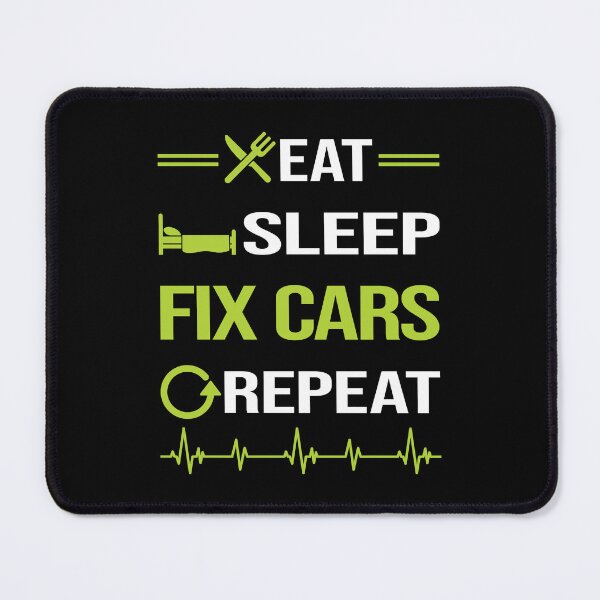 Item preview, Funny Eat Sleep Repeat Car Fixing designed and sold by HappyTshirt1239.