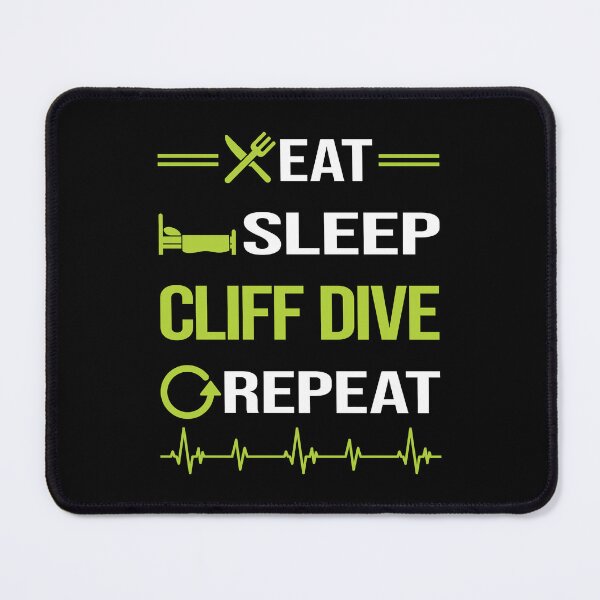 Item preview, Funny Eat Sleep Repeat Cliff Diving designed and sold by HappyTshirt1239.