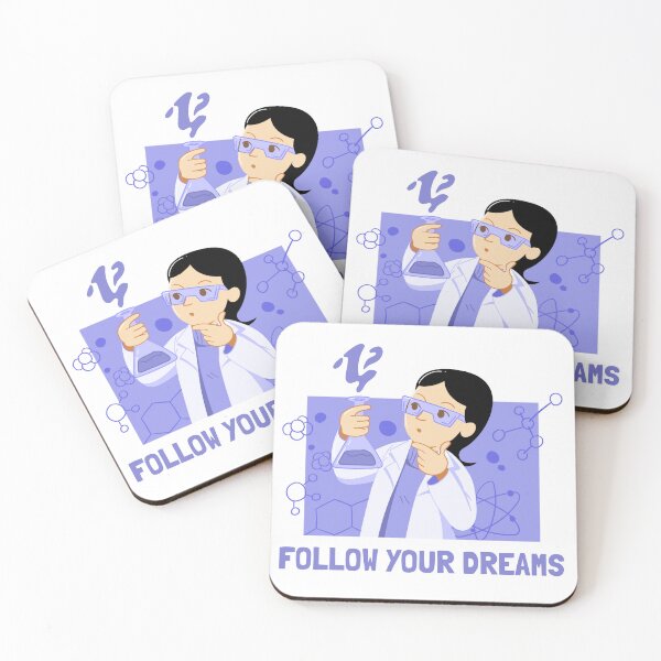 Item preview, FOLLOW YOUR DREAMS Girl Chemist in the Lab designed and sold by LargeShop.
