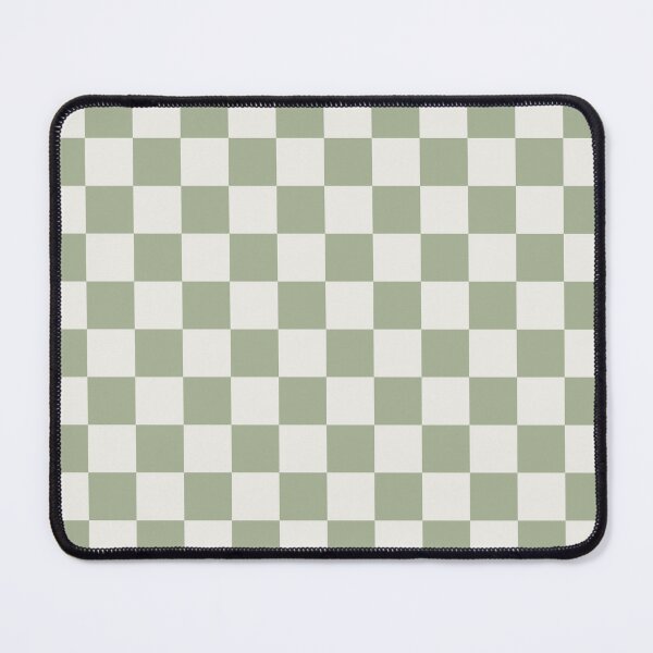Item preview, Checkerboard Mini Check Pattern in Sage Green and Off White designed and sold by kierkegaard.