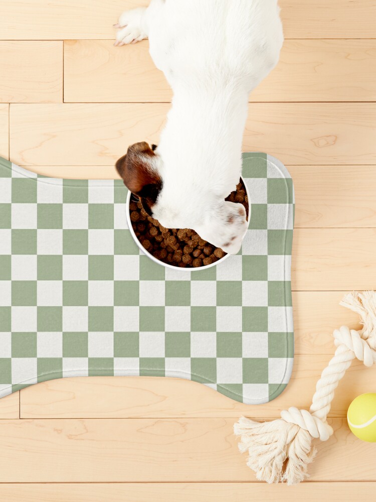 Disover Checkerboard Mini Check Pattern - Pet Bowls Mat