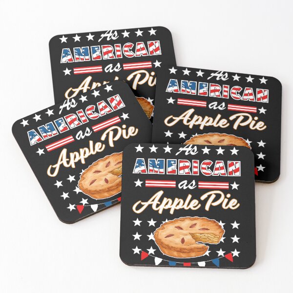 Item preview, As American As Apple Pie Funny USA 4th of July Patriotic designed and sold by SuperFreshArt.