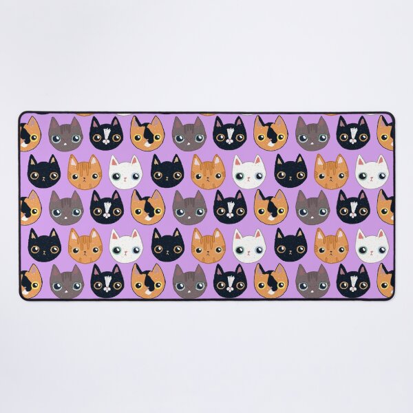 Item preview, Cats variety pattern purple designed and sold by frumpybuncrafts.