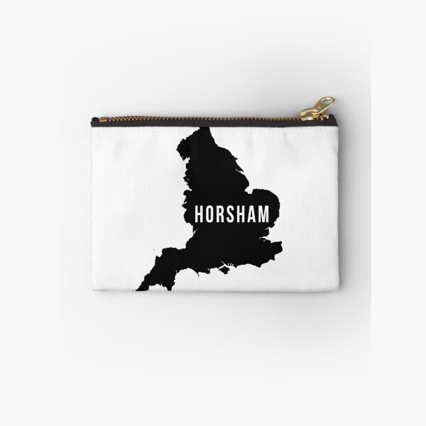Item preview, Horsham, West Sussex England UK Silhouette Map designed and sold by CartoCreative.