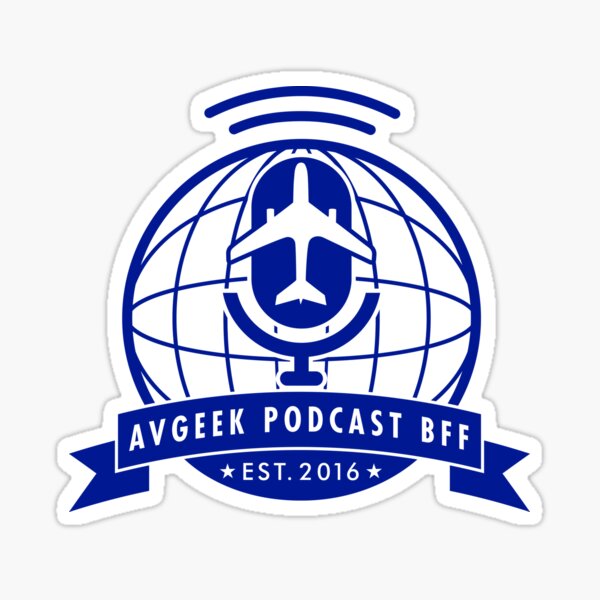 AvGeek Podcast BFF Sticker
