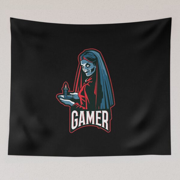 Item preview, Gamer with Horror Female Character designed and sold by PRIVARSHU.