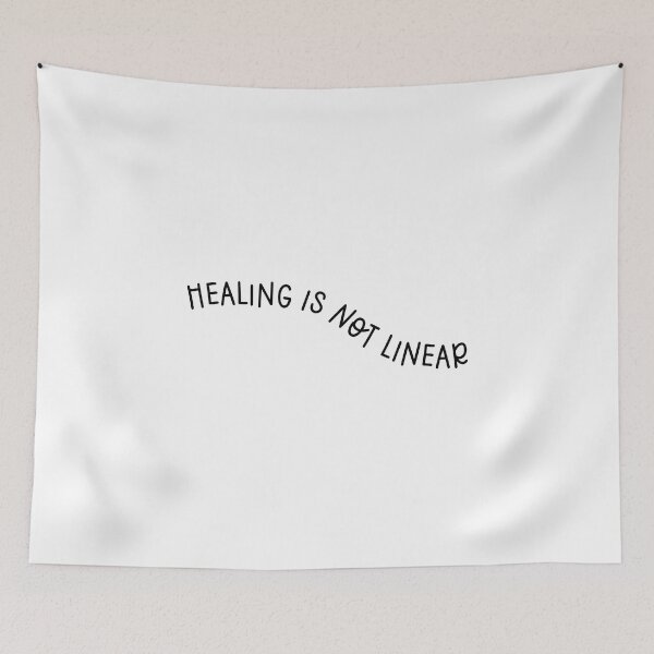 Item preview, Healing is Not Linear Mental Health Awareness designed and sold by miraipa.
