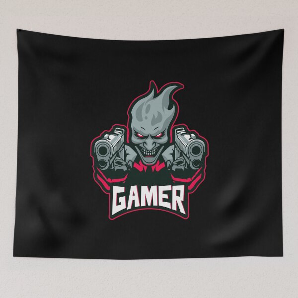 Item preview, Gamer with Horror Evil Ghost Character designed and sold by PRIVARSHU.