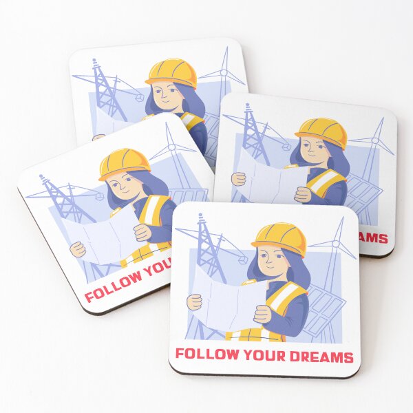 Item preview, FOLLOW YOUR DREAMS Girl Engineer designed and sold by LargeShop.