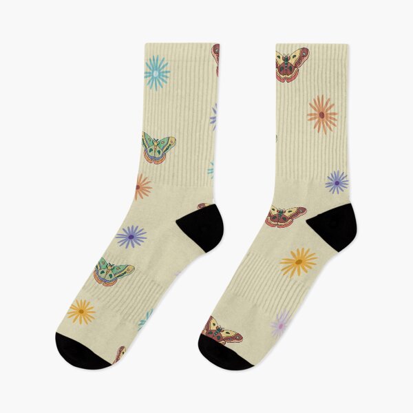 Item preview, Retro butterfly and daisy pattern  designed and sold by Death-byart.