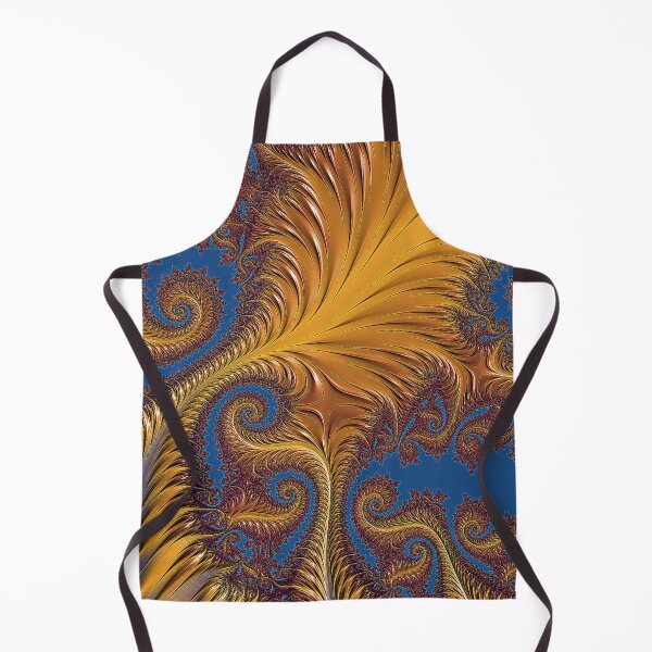 Item preview, Stylish Feather Fractals | Amber and Blue Pattern | High Vibrational | Fractal Art designed and sold by JillyJ05.