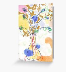 Some Peacock Feathers Greeting Card