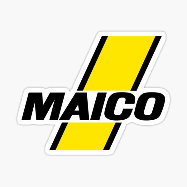 MAICO Tank Graphic w Yellow Stripe Sticker