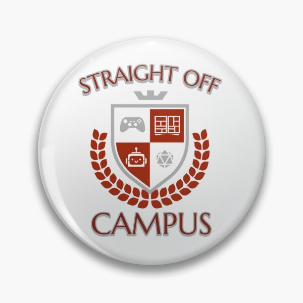 Item preview, Straight Off Campus - Gamer Crest designed and sold by BenjaminPotter.