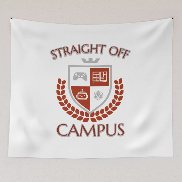 Item preview, Straight Off Campus - Gamer Crest designed and sold by BenjaminPotter.