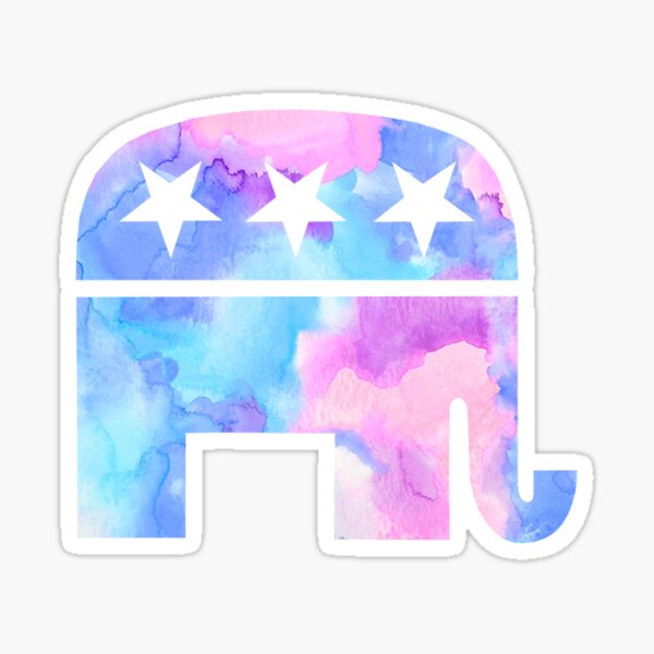 Republican Elephant Sticker