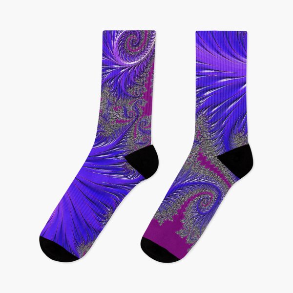 Item preview, Stylish Feather Fractals | Violet and Plum Pattern | High Vibrational | Fractal Art designed and sold by JillyJ05.