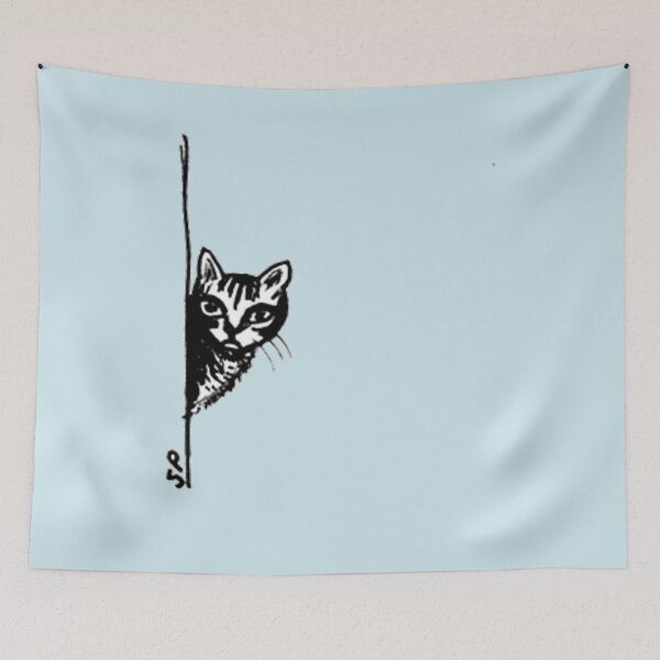 Item preview, Curious French Cat   designed and sold by ArtilyStoreae.
