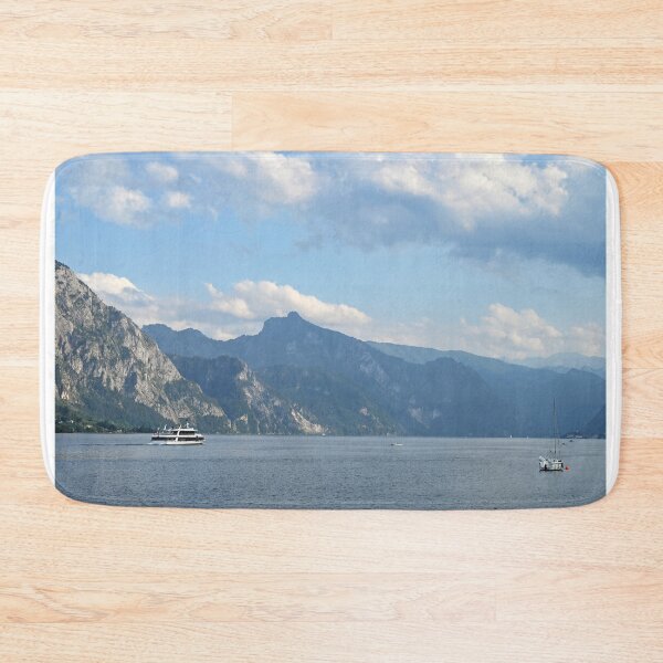 Item preview, a tourist boat sails on the Lake Traunsee in Upper Austria  designed and sold by goceris.