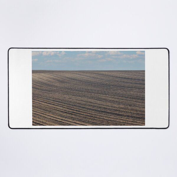 Item preview, agriculture plowed field landscape nature background  designed and sold by goceris.