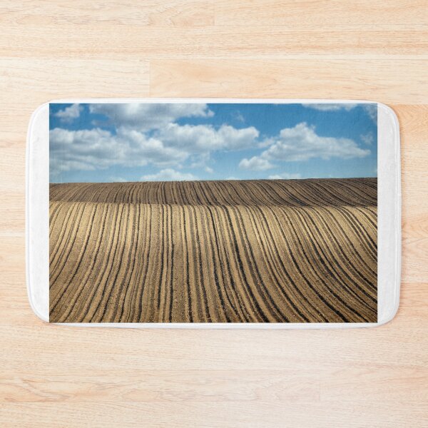 Item preview, brown plowed field landscape agriculture nature background  designed and sold by goceris.