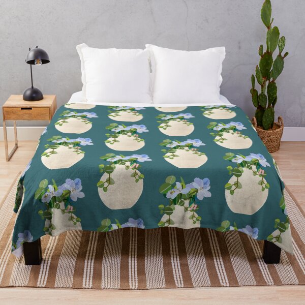 Item preview, Bee and Blue Flower designed and sold by IdinDesignShop.
