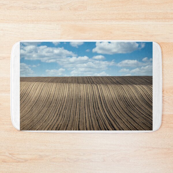 Item preview, plowed field landscape agriculture nature background  designed and sold by goceris.