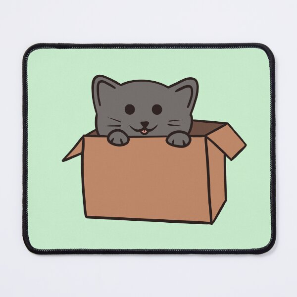 Item preview, Cat in a box designed and sold by AkakoAi.
