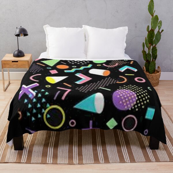 Item preview, Pink Cylinder Lime Triangle Yellow Cone Shapes 90's Abstract Pattern  designed and sold by montezwalls.