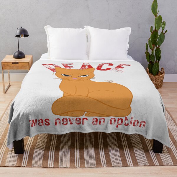 Item preview, Peace Was Never An Option Orange Cat designed and sold by ChiweenieHobbit.