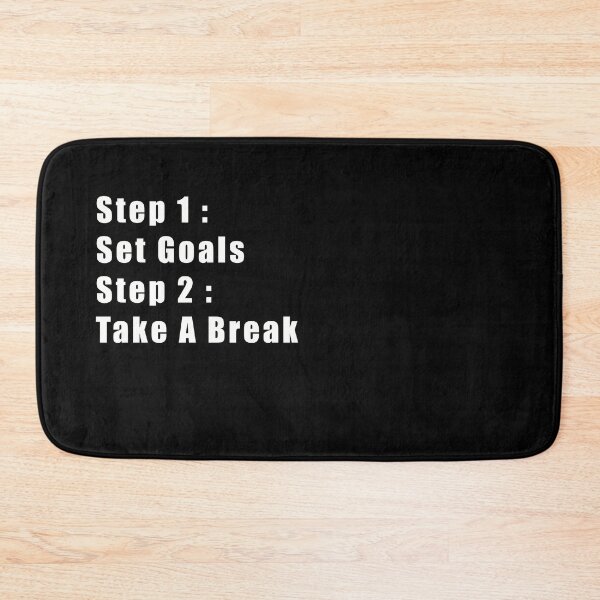 Item preview, Step 1: Set Goals, Step 2: Take A Break designed and sold by SubtleSplit.