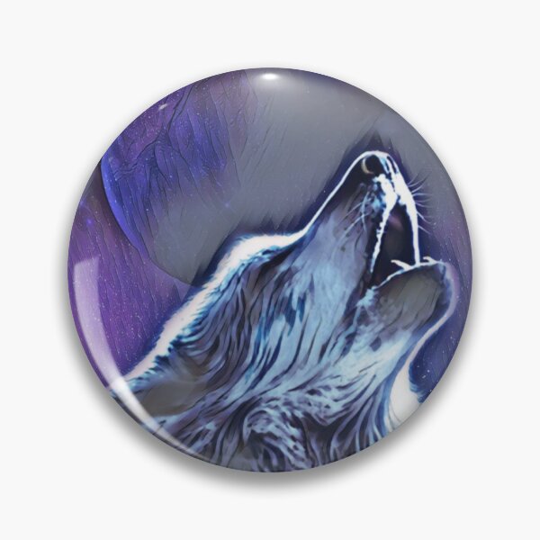 Item preview, Wolf howling at the Moon designed and sold by MerWishes.