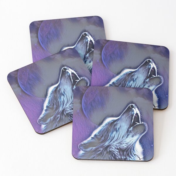 Item preview, Wolf howling at the Moon designed and sold by MerWishes.