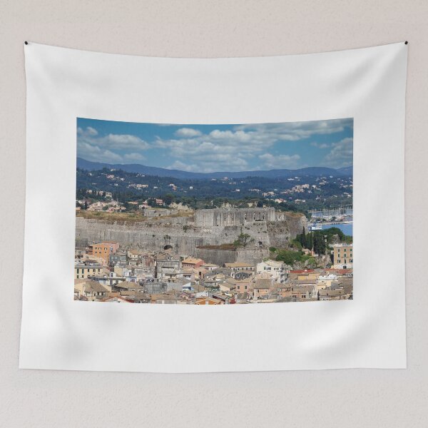Item preview, New fort and old Corfu town cityscape designed and sold by goceris.