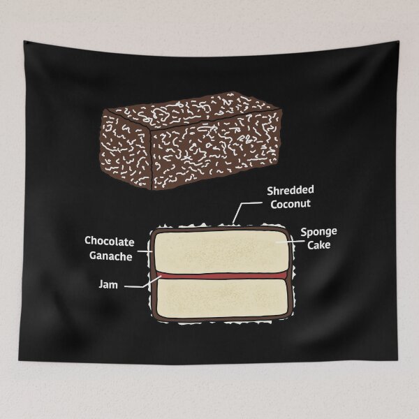 Item preview, Lamington Diagram designed and sold by BundaBear.