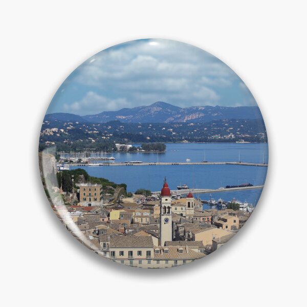 Item preview, old Corfu town and new fort cityscape designed and sold by goceris.