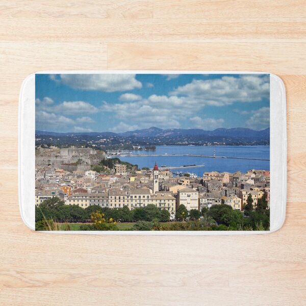 Item preview, old Corfu town and new fort cityscape designed and sold by goceris.
